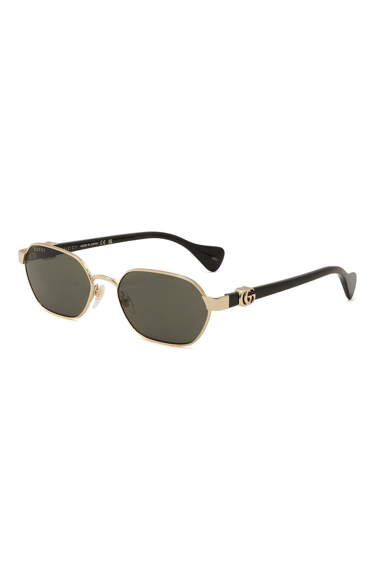 Женские солнцезащитные очки GUCCI черного цвета, арт. GG1593S 001 | Фото 1 (Региональные ограничения белый список (Axapta Mercury): Не проставлено; Нос: Не проставлено; Тип очков: С/з; Материал: Металл, Пластик; Очки форма: Прямоугольные; Оптика Гендер: оптика-женское)