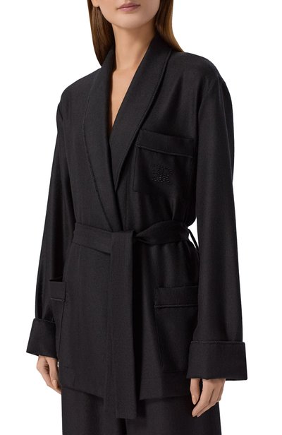 Шерстяная блузка ERMANNO SCERVINO черного цвета по цене 104000 руб., арт. D494I601XYI, фото 3 Шерстяная блузка ERMANNO SCERVINO, арт. D494I601XYI, фото 3