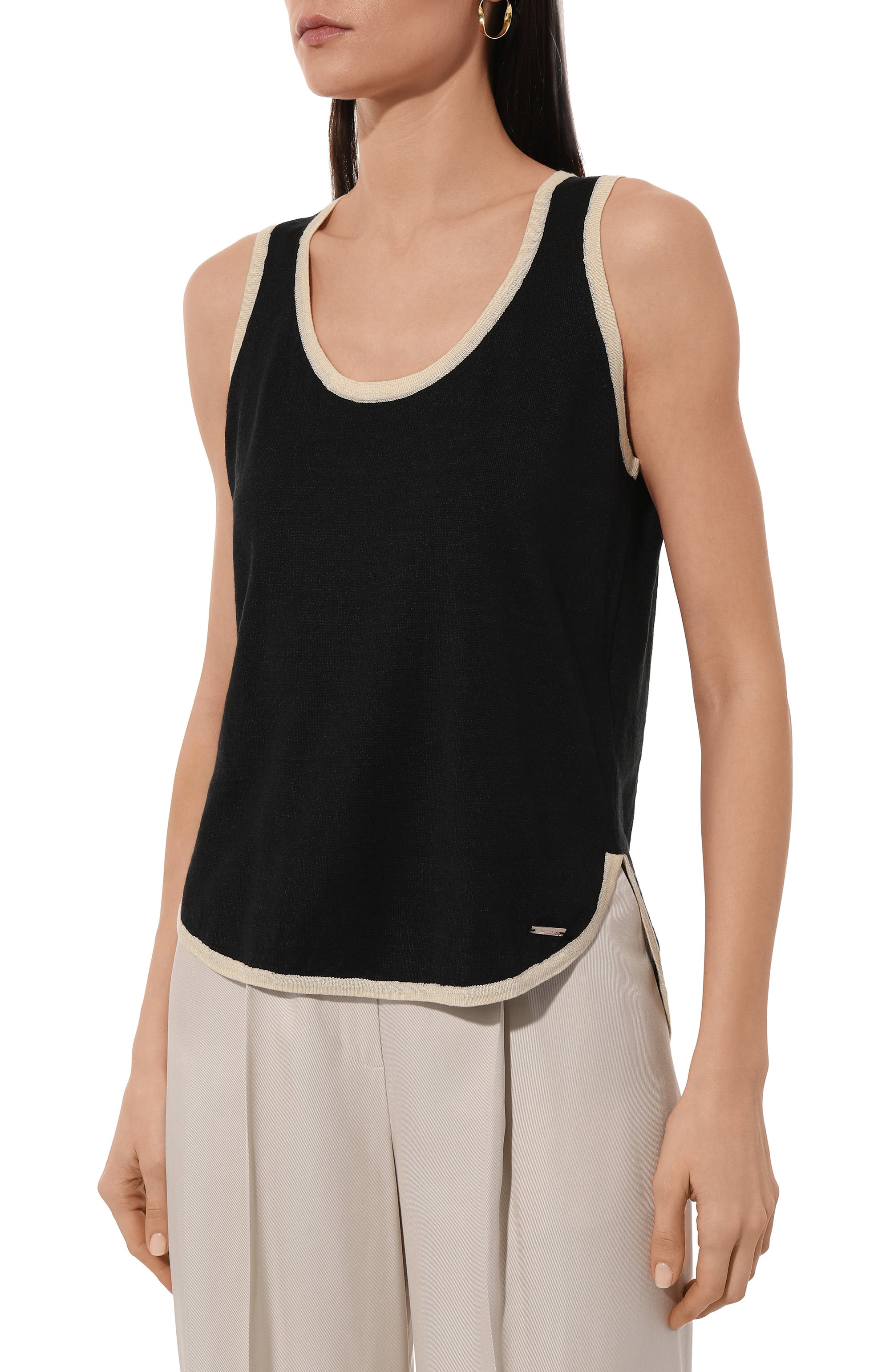 Топ изо льна и хлопка KITON, арт. D57732, фото 3