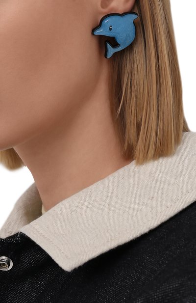 Серьги sticker dolphin heart BALENCIAGA, арт. 659970/TZ25Z, фото 4