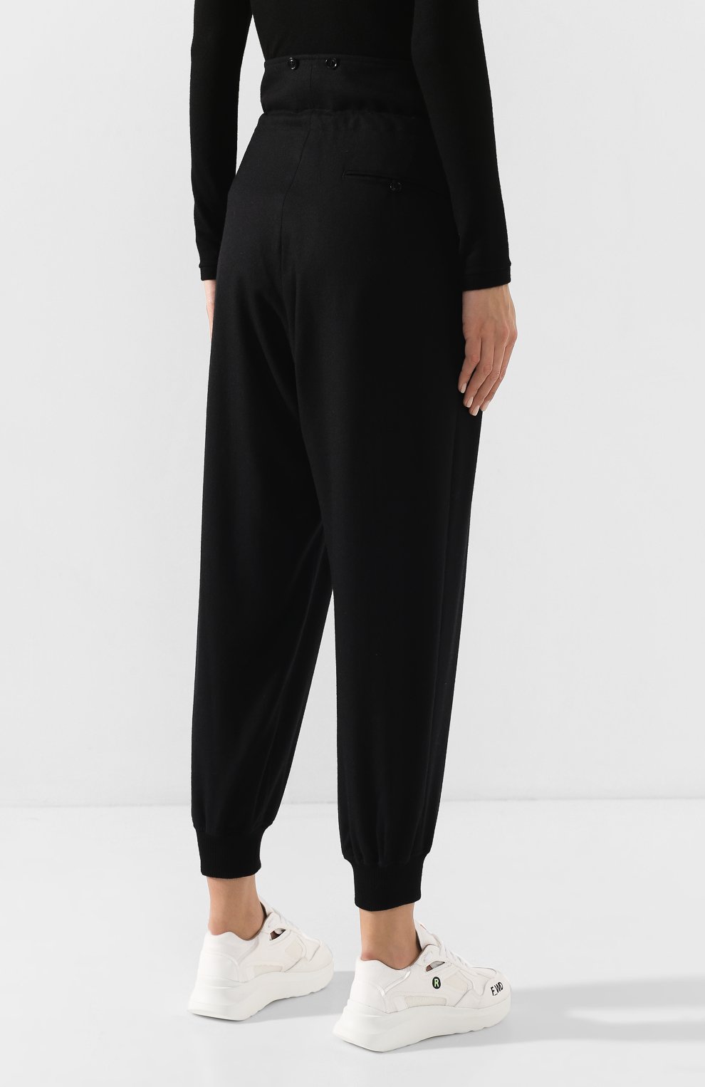 Шерстяные брюки YOHJI YAMAMOTO, арт. YC-P16-107, фото 4