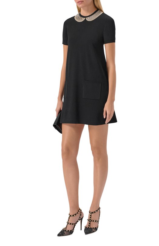 Комбинированные туфли Rockstud 100 Valentino 7W0S0393/KKN Чёрный  7W0S0393/KKN Фото 3