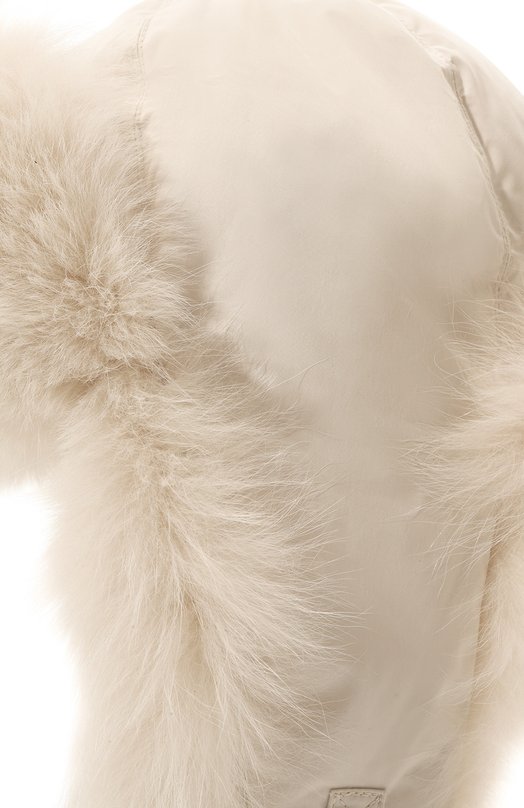 Шапка-ушанка с мехом песца Yves Salomon 23WAA618XXD0LU Белый  23WAA618XXD0LU Фото 4
