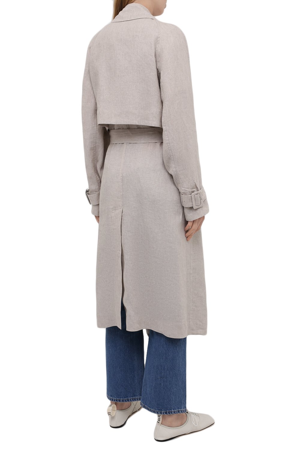 Льняной плащ LOW CLASSIC, арт. L0W21SS_CT03BE, фото 4