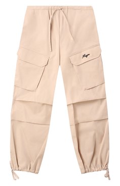 Детские хлопковые брюки-карго MSGM KIDS светло-бежевого цвета, арт. S5MSJGPA114 | Фото 1 (Материал сплава: Проставлено; Нос: Не проставлено; Случай: Повседневный; Материал внешний: Хлопок, Синтетический материал; Ростовка одежда: 10 - 11 лет | 140 - 146см, 16 лет | 164 см, 12 лет | 152 см, 6 лет | 116 см, 8 лет | 128 см)
