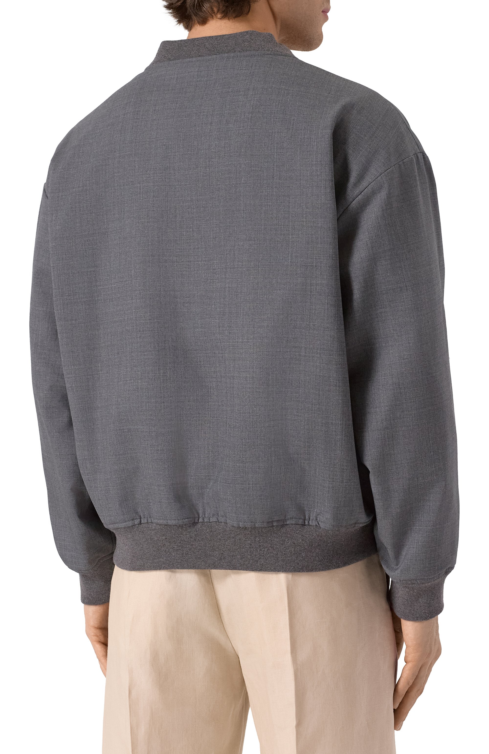 Шерстяной бомбер KITON, арт. UGK091K0752F02, фото 4