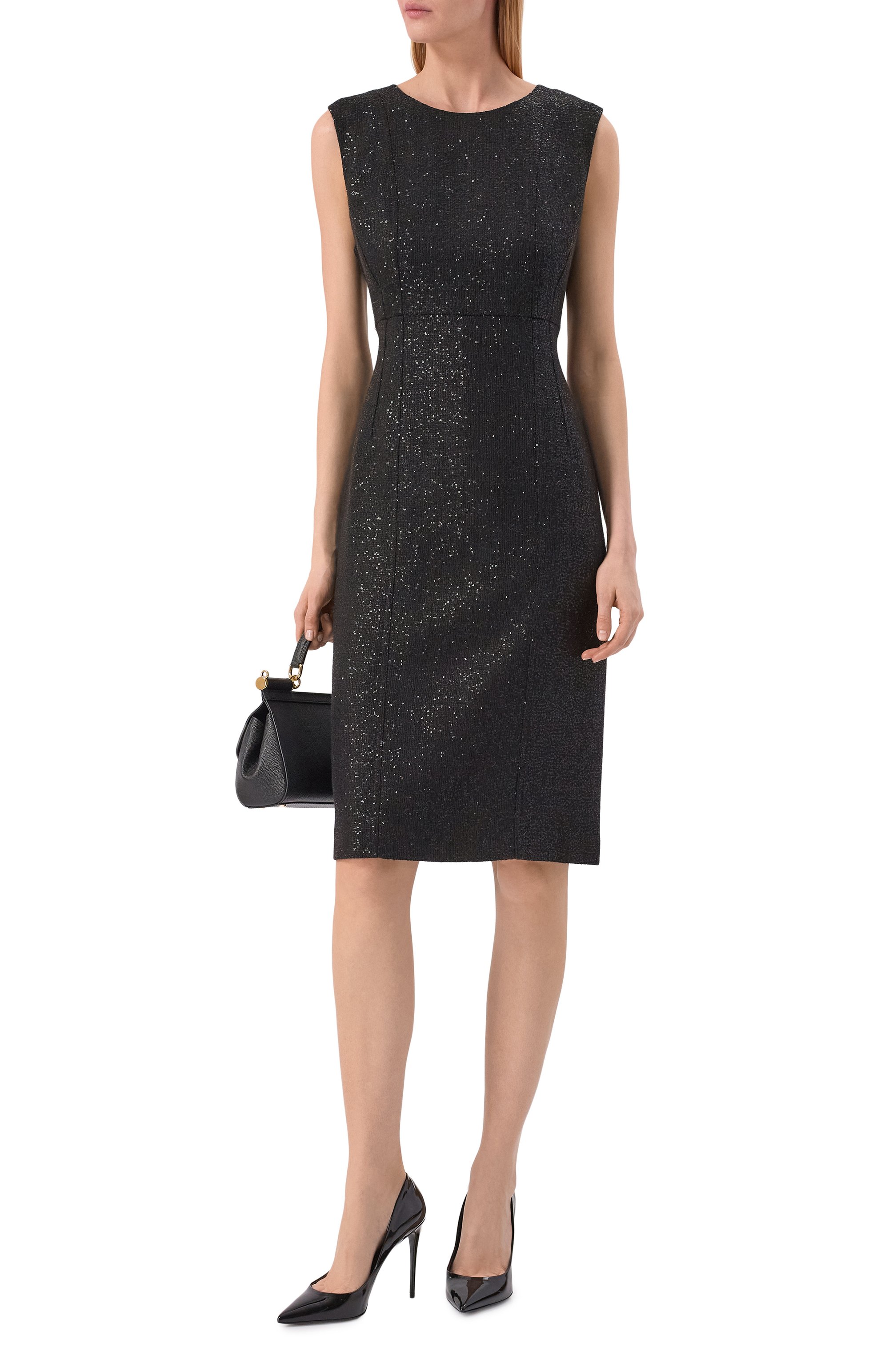 Платье с отделкой пайетками KITON, арт. D56325K0937, фото 2