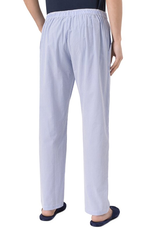 Хлопковые брюки Roberto Ricetti PATASCA/0R034042 Голубой  PATASCA/0R034042 Фото 4