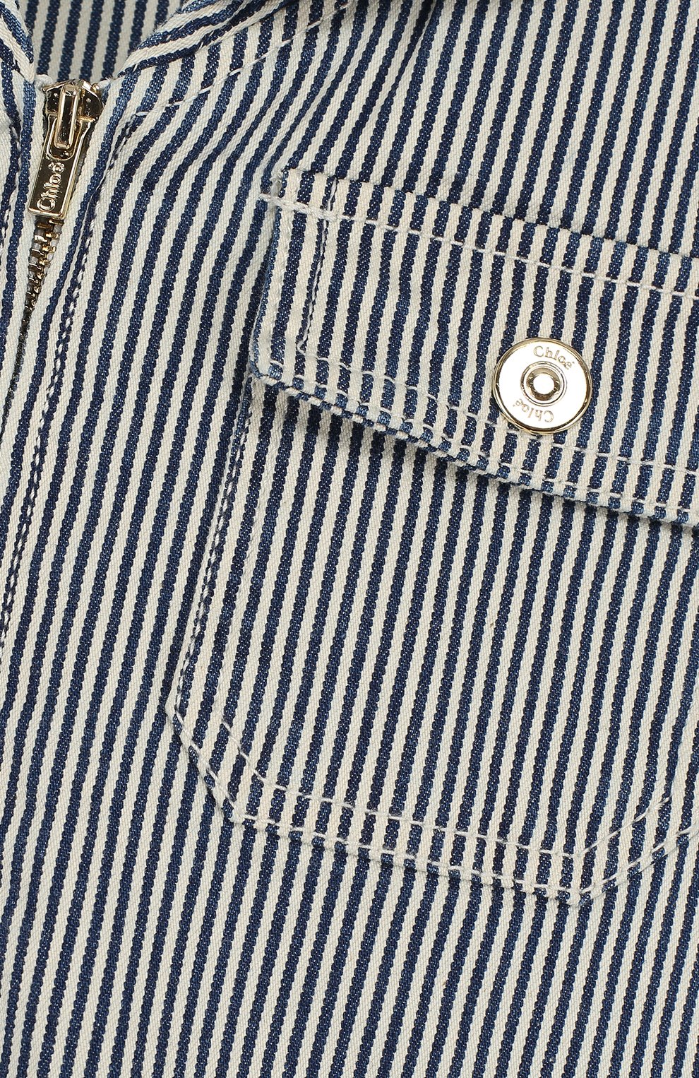 Джинсовый комбинезон на молнии с поясом CHLOÉ, арт. C14544/14A, фото 3