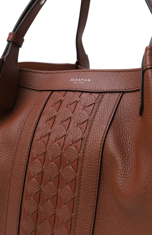 Сумка-шопер Serapian Milano SRCM0WLL684542A Коричневый  SRCM0WLL684542A Фото 3