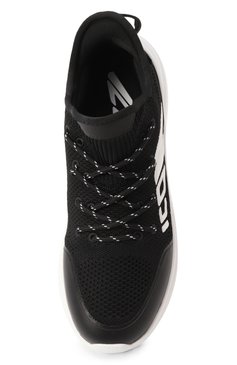 Женские текстильные кроссовки fly DSQUARED2 черного цвета, арт. SNW0287/59204345 | Фото 6 (Материал внутренний: Текстиль; Материал внешний: Текстиль; Подошва: Платформа; Кросс-КТ: Низкие; Материал утеплителя: Без утеплителя; Стили: Кэжуэл)