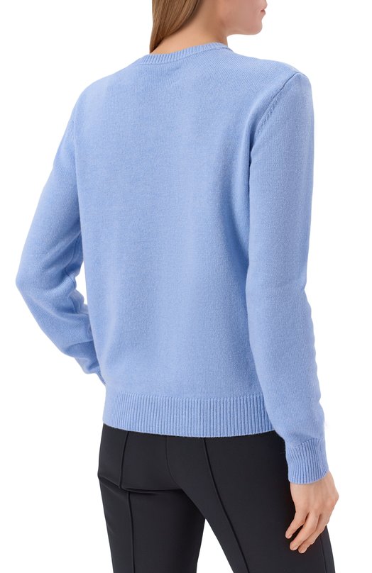 Пуловер из шерсти и вискозы MC2 Saint Barth QUE0018-04157I/NEW QUEEN C Голубой  QUE0018-04157I/NEW QUEEN C Фото 4