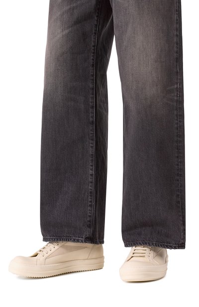 Кожаные кеды hollywood RICK OWENS, арт. RU01E5897/LC0LVS, фото 3