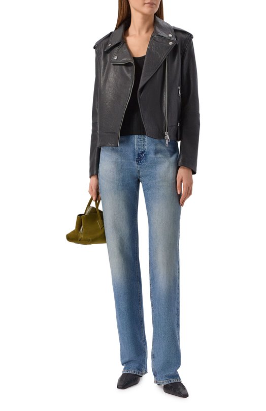 Кожаная куртка BOSS Orange 50541769 Чёрный  50541769 Фото 2