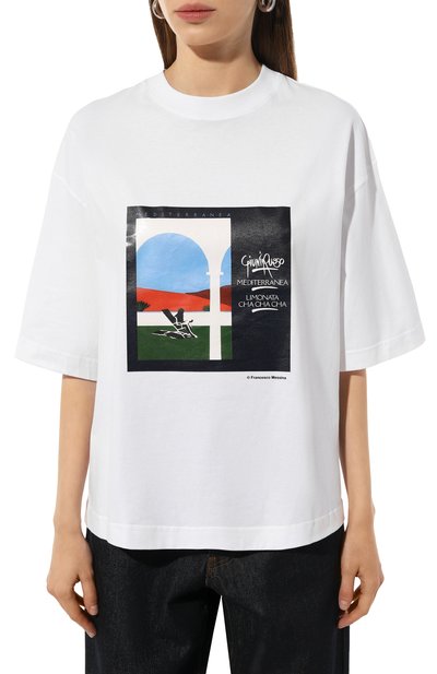 Хлопковая футболка JACQUEMUS, арт. 24H246JS275/2453, фото 3