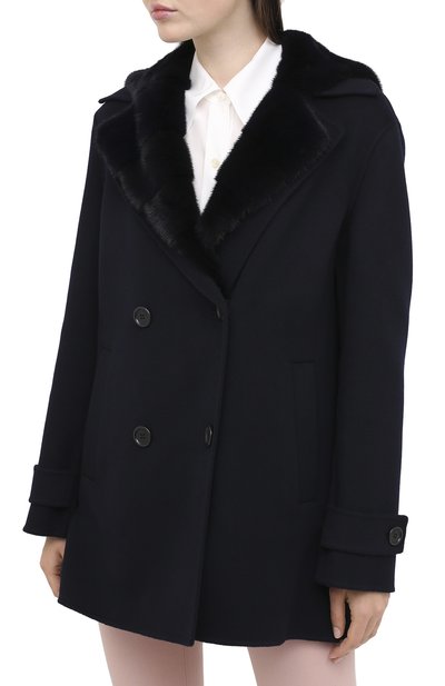 Кашемировое пальто с мехом норки LORO PIANA, арт. FAL2213, фото 3