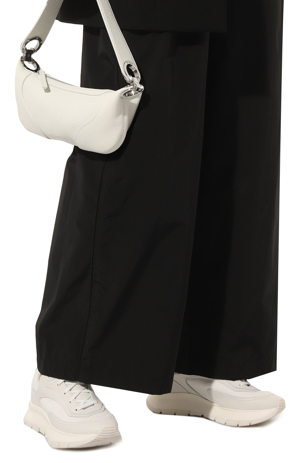 Комбинированные кроссовки 24 GIANVITO ROSSI, арт. S25310.W1WHT.CFSBIBI, фото 3