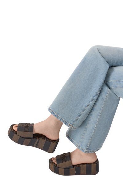 Текстильные шлепанцы sunshine FENDI, арт. 8R8515/A0RH, фото 2