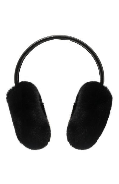 Женские меховые наушники из кролика YVES SALOMON, арт. 23WAA110XXREXX