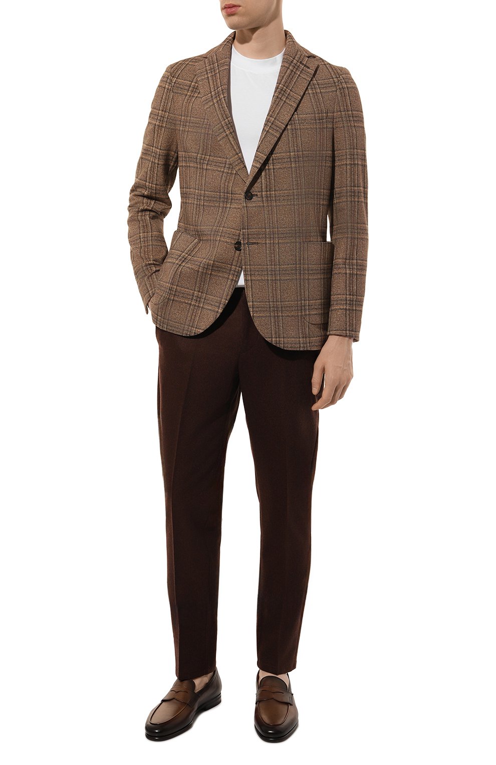 Хлопковый пиджак CIRCOLO 1901 коричневого цвета по цене 58050 руб., арт. CN4559, фото 3 Хлопковый пиджак CIRCOLO 1901, арт. CN4559, фото 3