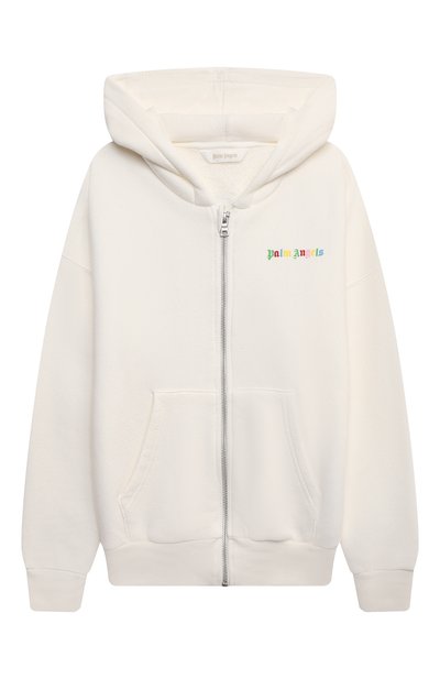 Хлопковая толстовка PALM ANGELS, арт. PGBE001F21FLE001/WHITE MULT