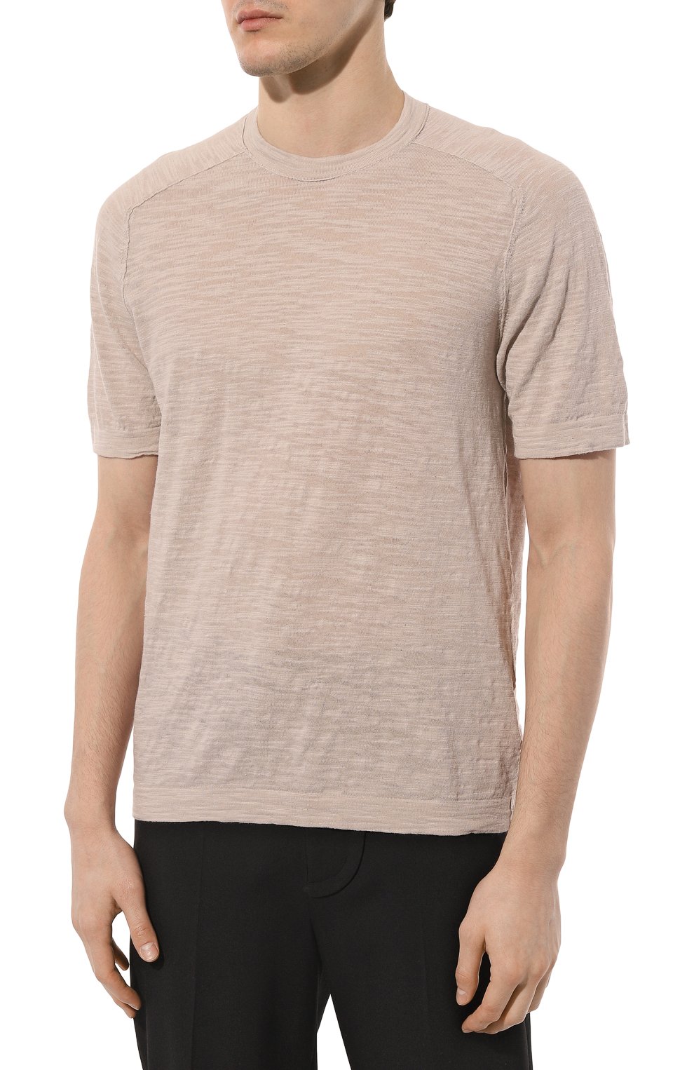 Футболка из хлопка и льна TRANSIT, арт. CFUTRT8431, фото 3