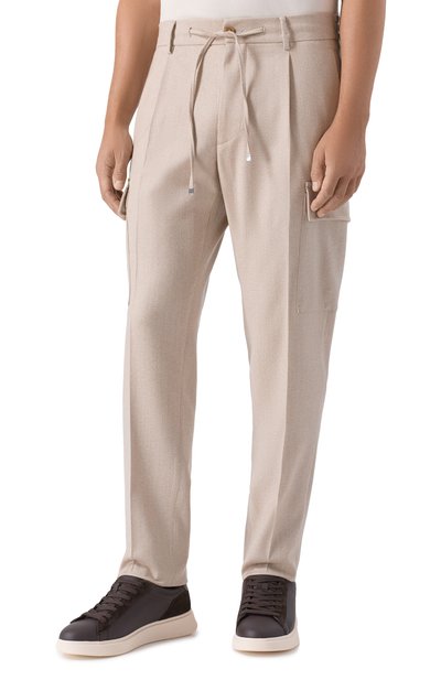 Шерстяные брюки-карго ANDREA CAMPAGNA, арт. SPIAGGIA 1P CARG0/AN1514, фото 3