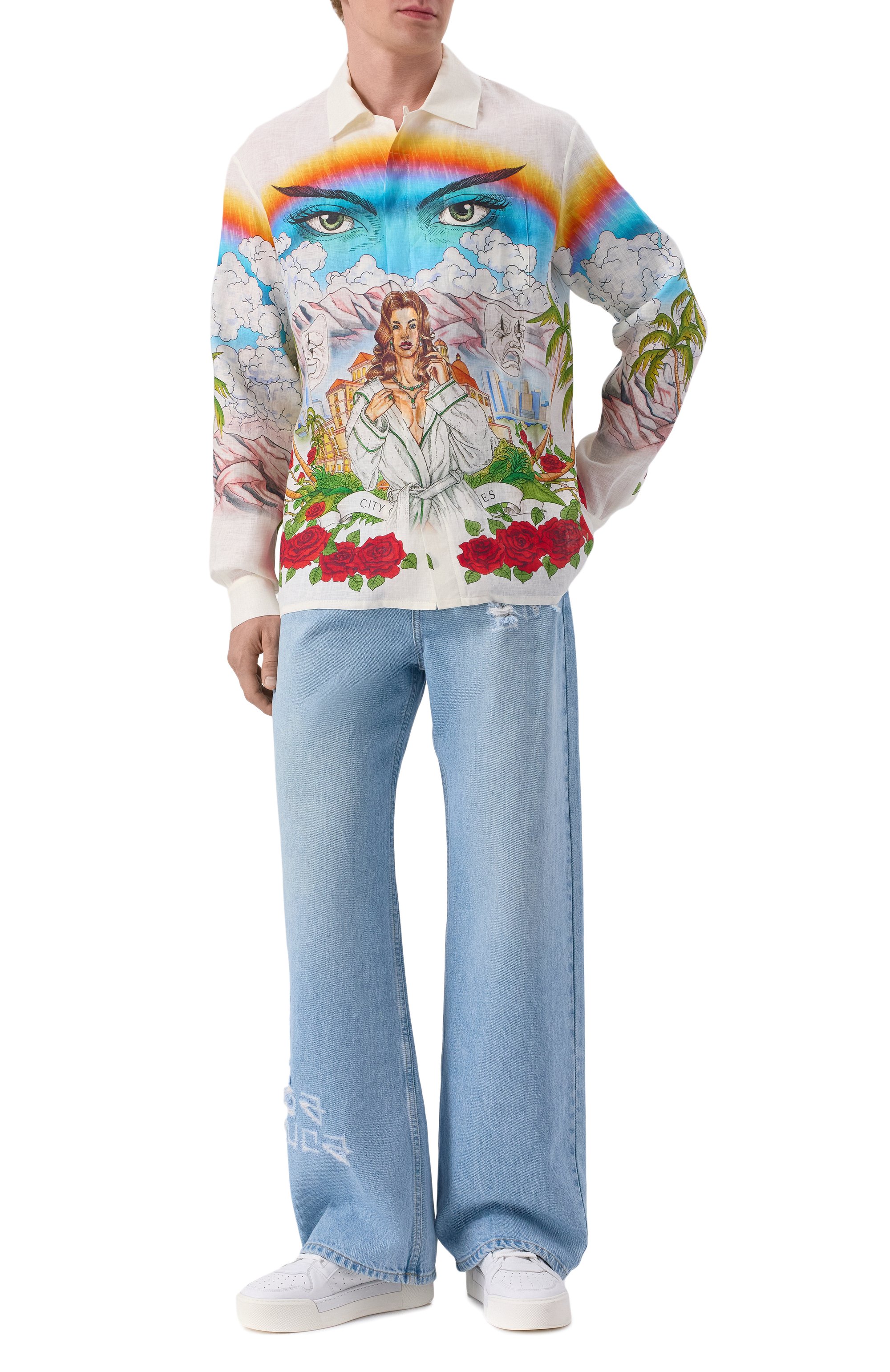 Льняная рубашка CASABLANCA, арт. U-MS25-SH-006-04, фото 2