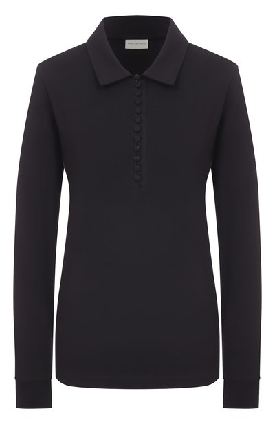 Женское хлопковое поло DRIES VAN NOTEN, арт. 011115-2603-900