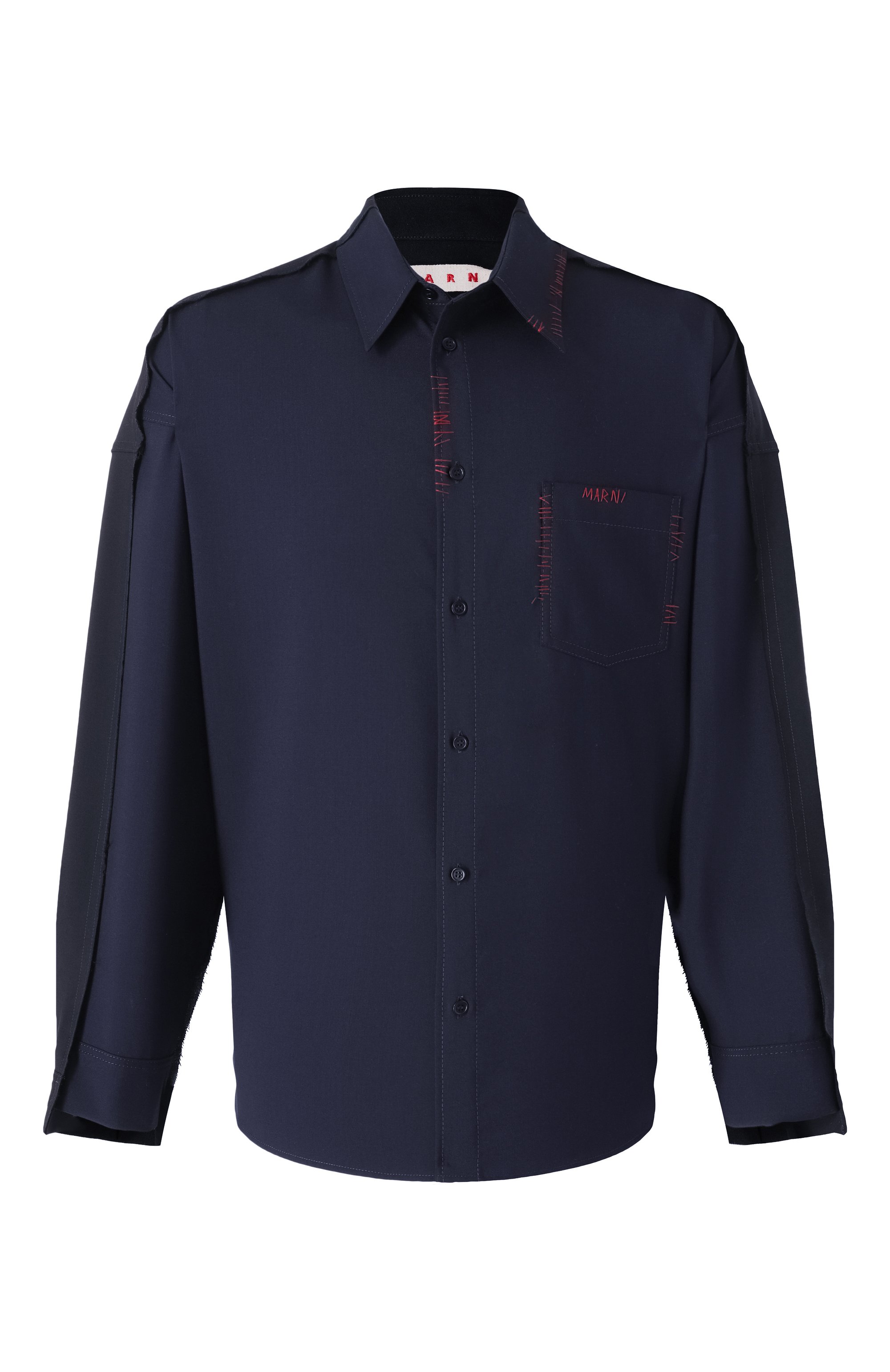 Шерстяная рубашка MARNI, арт. CUMU0278QS/TW839, фото 1