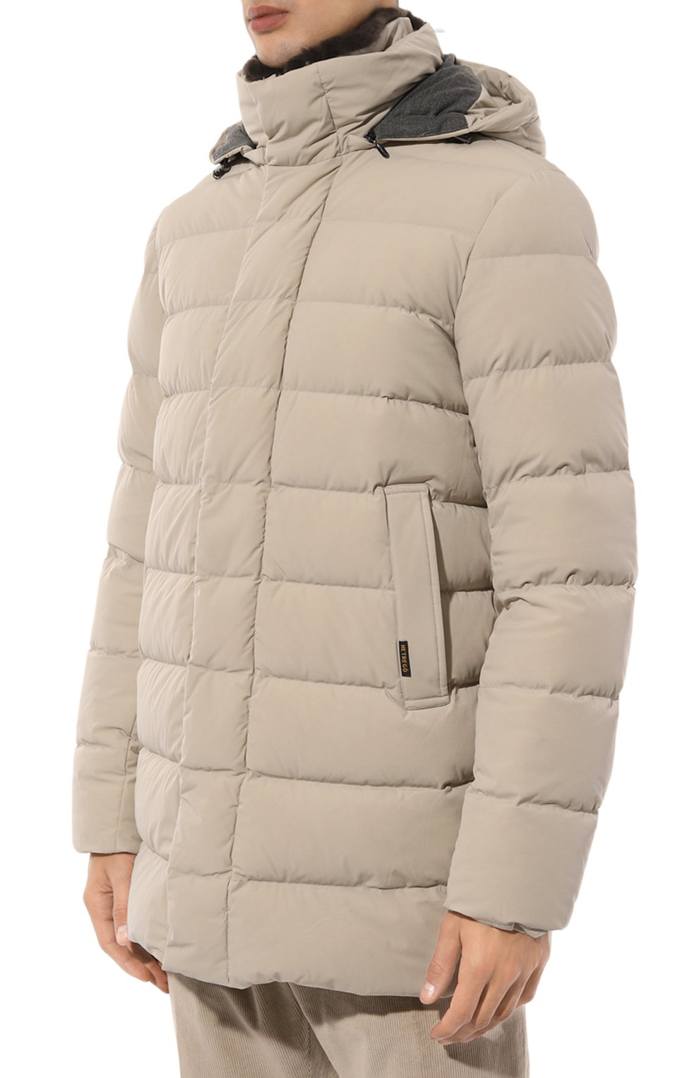 Пуховик с воротником из кролика HETREGO, арт. 8N435R/WILLIAM, фото 3