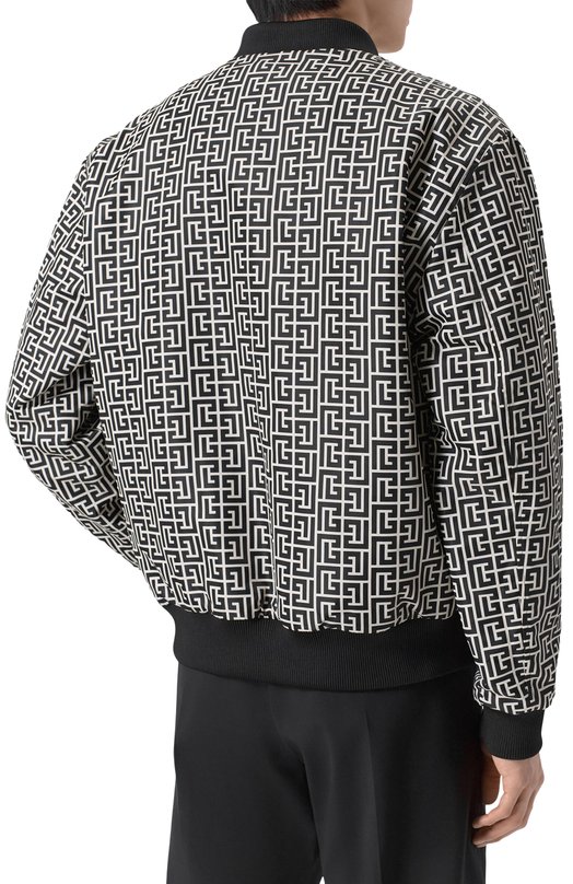 Двусторонний бомбер Balmain GH1TFA27/XL26 Чёрно-белый  GH1TFA27/XL26 Фото 4