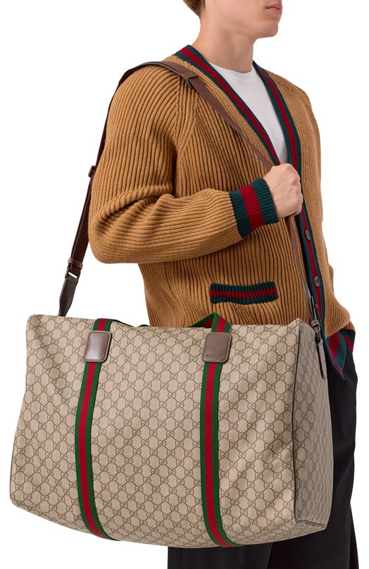 Дорожная сумка GG Supreme Gucci 760152/FACK7 Бежевый  760152/FACK7 Фото 2