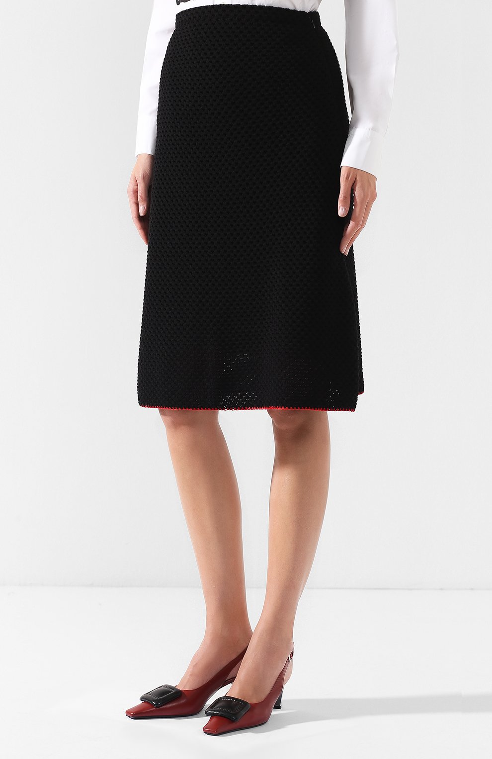 Вязаная юбка-миди из шерсти MARNI, арт. G0MD0001Q0/FWH01, фото 3