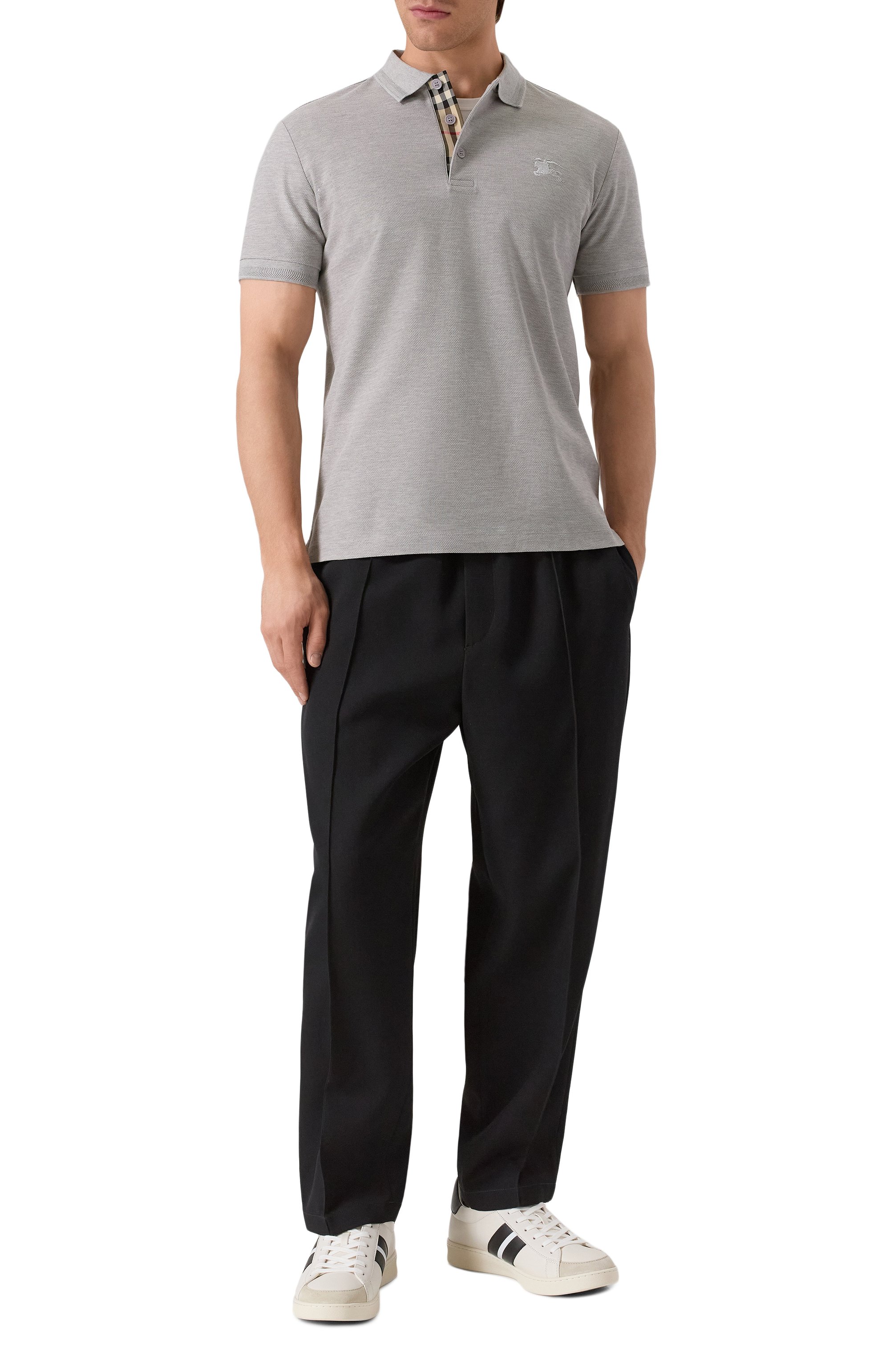 Хлопковое поло BURBERRY, арт. 8099168, фото 2