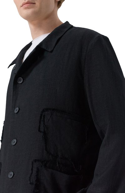 Двусторонний пиджак из вискозы и льна 139DEC, арт. SUT617-BK, фото 5