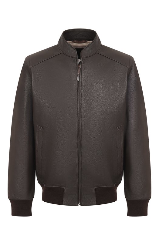 Кожаный бомбер Windsor B0RELL03-L/1300140 Коричневый B0RELL03-L/1300140
