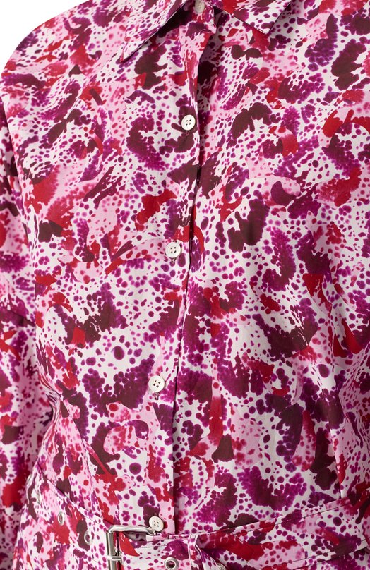 Хлопковое платье Dries Van Noten 251-011002-1014 Розовый  251-011002-1014 Фото 5