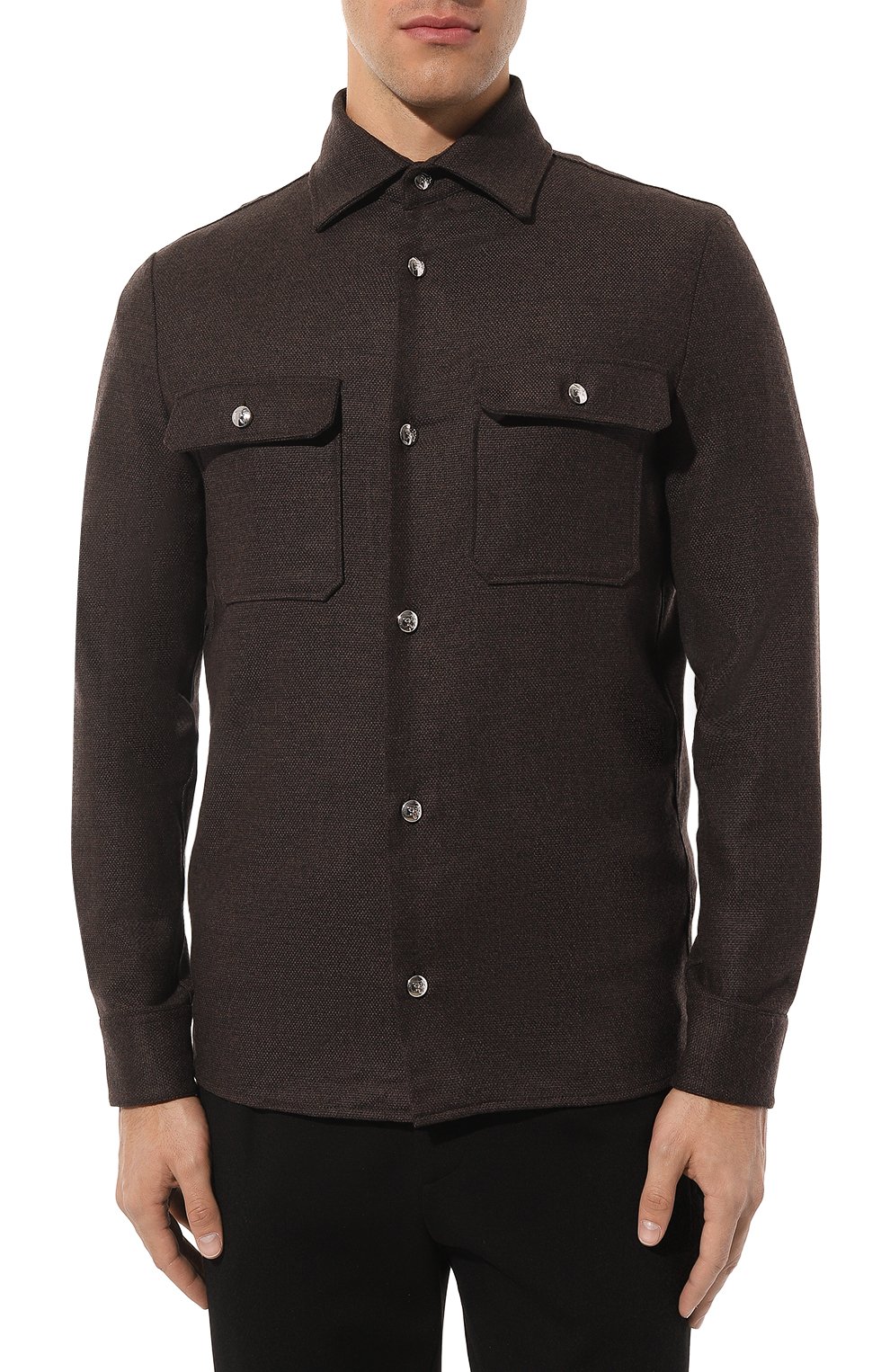 Куртка-рубашка из шерсти и кашемира MARCO PESCAROLO, арт. 0VER/4834, фото 3