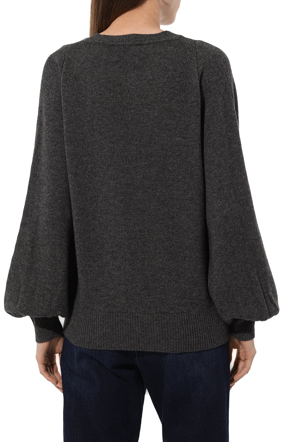 Свитер из шерсти и кашемира EMPORIO ARMANI серого цвета по цене 45650 руб., арт. 6D2MT5/2M26Z, фото 4 Свитер из шерсти и кашемира EMPORIO ARMANI, арт. 6D2MT5/2M26Z, фото 4