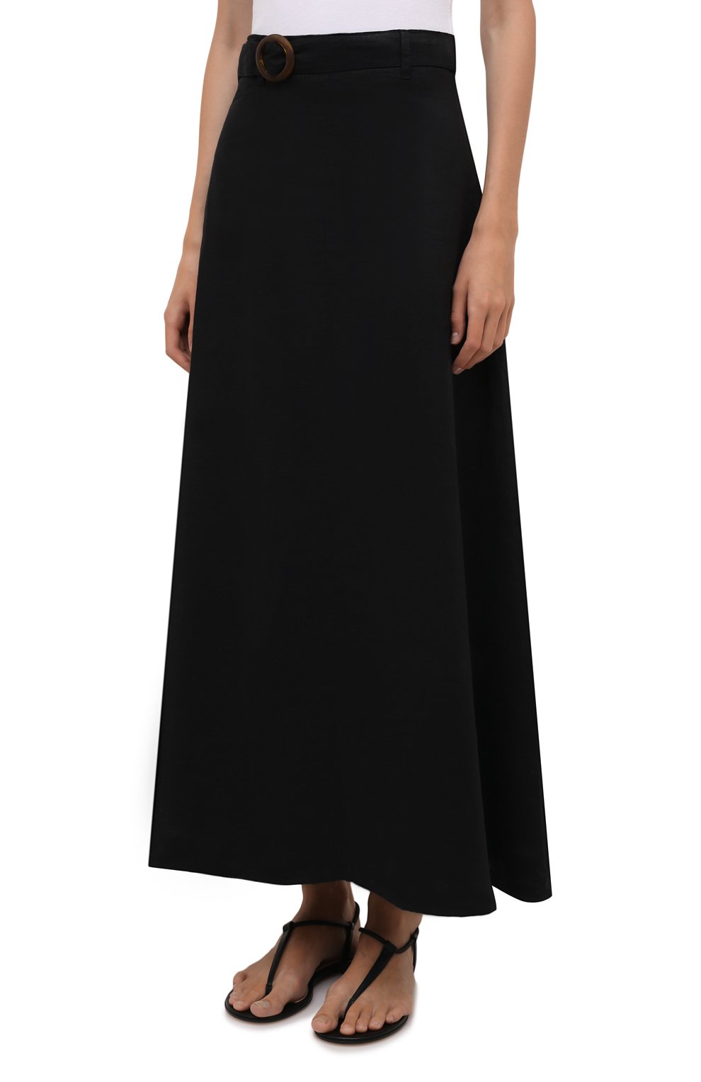 Льняная юбка FAITHFULL THE BRAND, арт. FF1671-BLK, фото 3