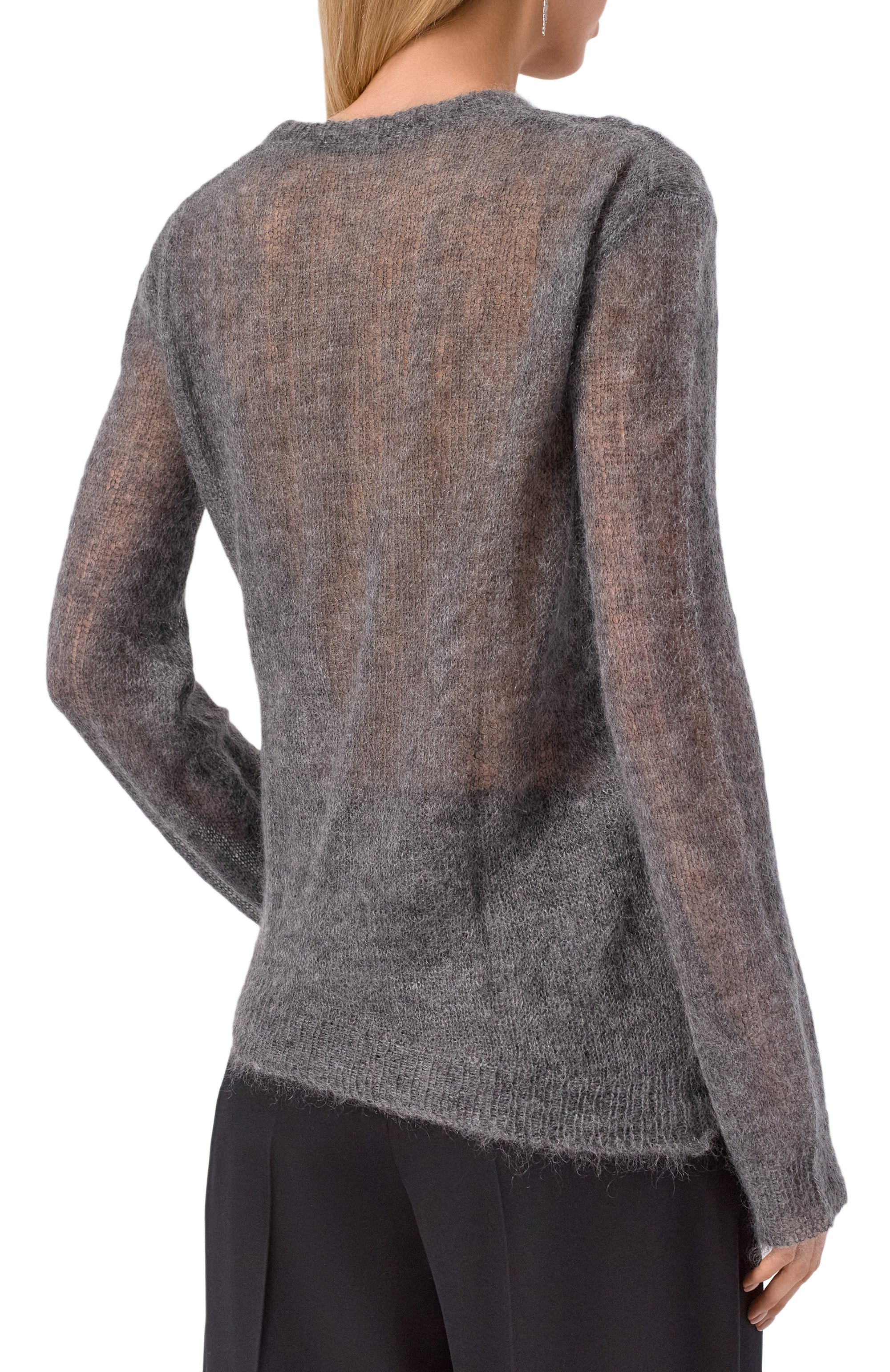 Пуловер из мохера и шелка ANN DEMEULEMEESTER, арт. B0013194/KN069, фото 4