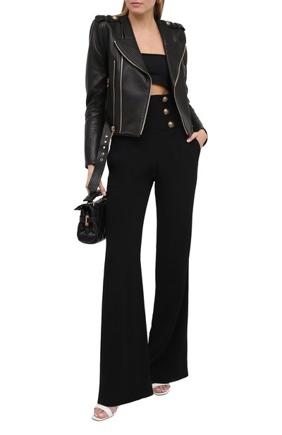 Кожаная куртка BALMAIN черного цвета по цене 298000 руб., арт. UF18249/L025, фото 3 Кожаная куртка BALMAIN, арт. UF18249/L025, фото 3