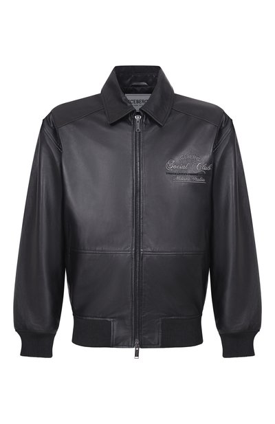 Мужской кожаный бомбер ICEBERG, арт. Z020/6805