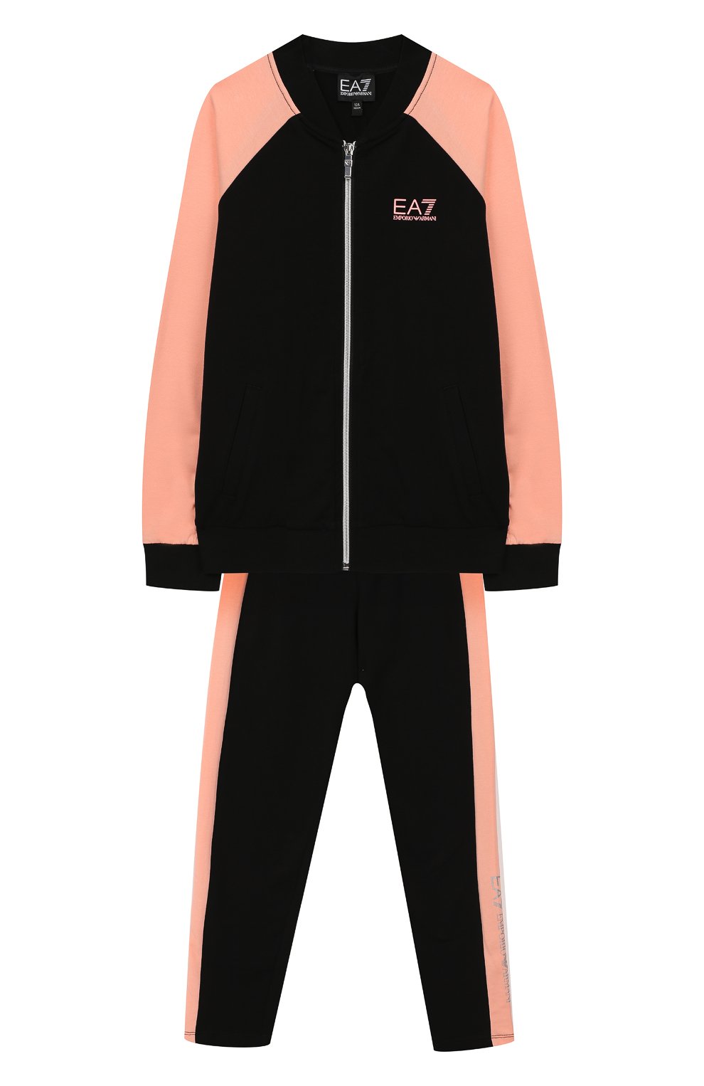 Комплект из хлопкового кардигана и брюк EA7, арт. 3GFV55/FJ31Z, фото 1