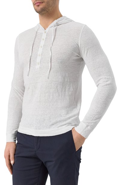 Льняной лонгслив-хенли 120% LINO, арт. 32ALIM7553/E908/S00, фото 3