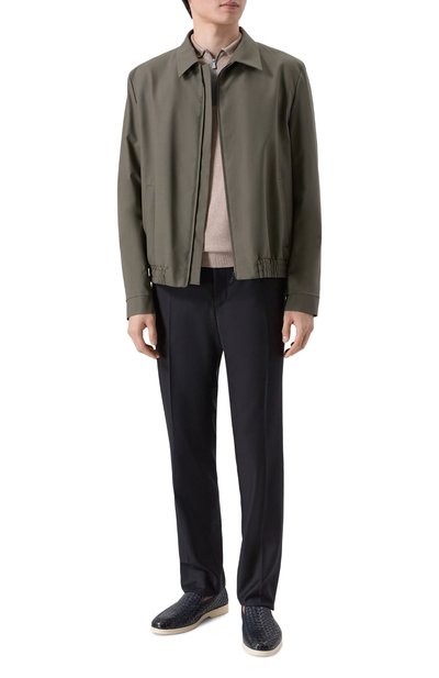 Кожаные лоферы DOUCAL'S темно-синего цвета по цене 64350 руб., арт. DU3416NWMAUY195G, фото 2 Кожаные лоферы DOUCAL'S, арт. DU3416NWMAUY195G, фото 2