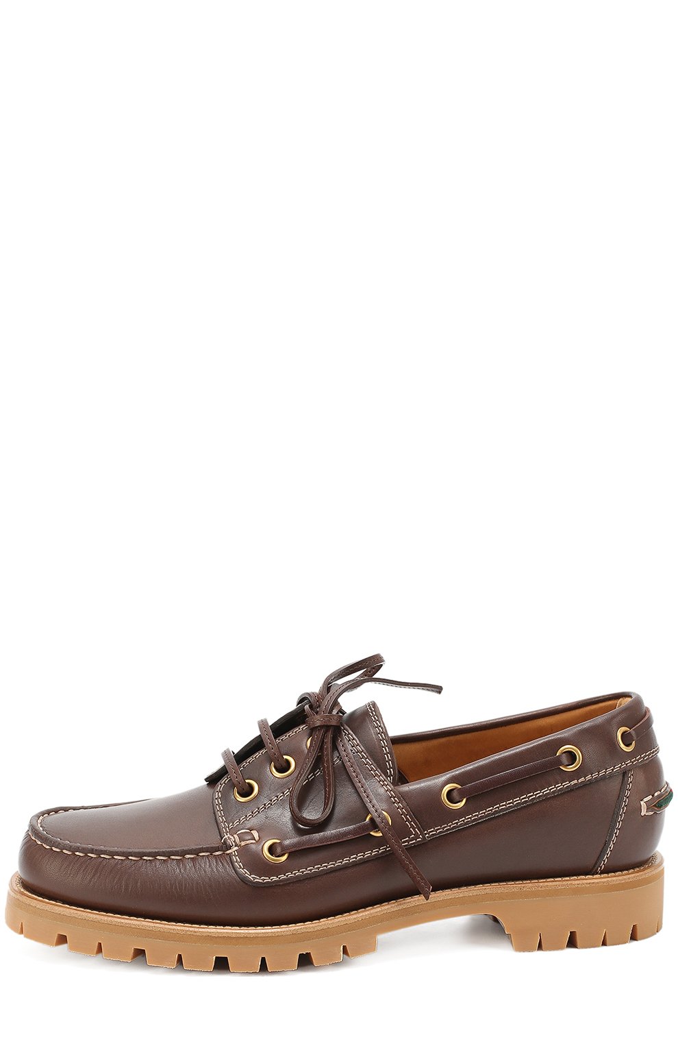 Кожаные топсайдеры на рифленой подошве GUCCI, арт. 450714/DTN20, фото 3