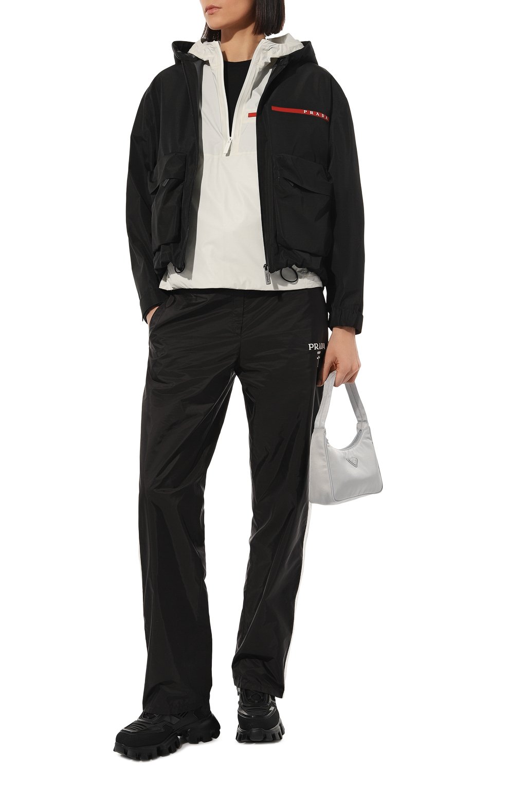 Куртка prada linea rossa PRADA белого цвета по цене 180000 руб., арт. 291507-1T2Y-F0K74-191, фото 2 Куртка prada linea rossa PRADA, арт. 291507-1T2Y-F0K74-191, фото 2