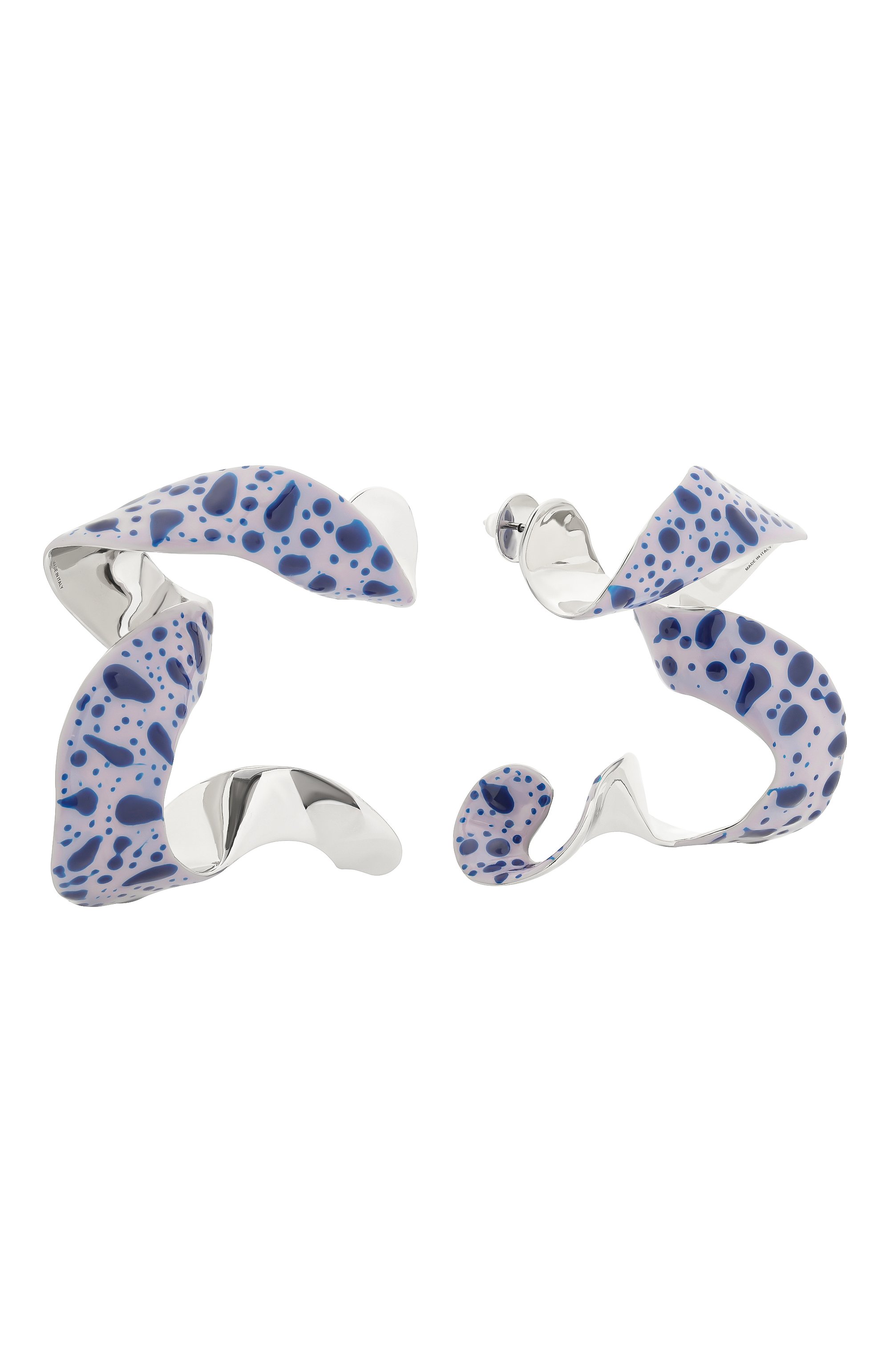 Серьги DRIES VAN NOTEN сиреневого цвета по цене 92400 руб., арт. 251-018246-091, фото 3 Серьги DRIES VAN NOTEN, арт. 251-018246-091, фото 3